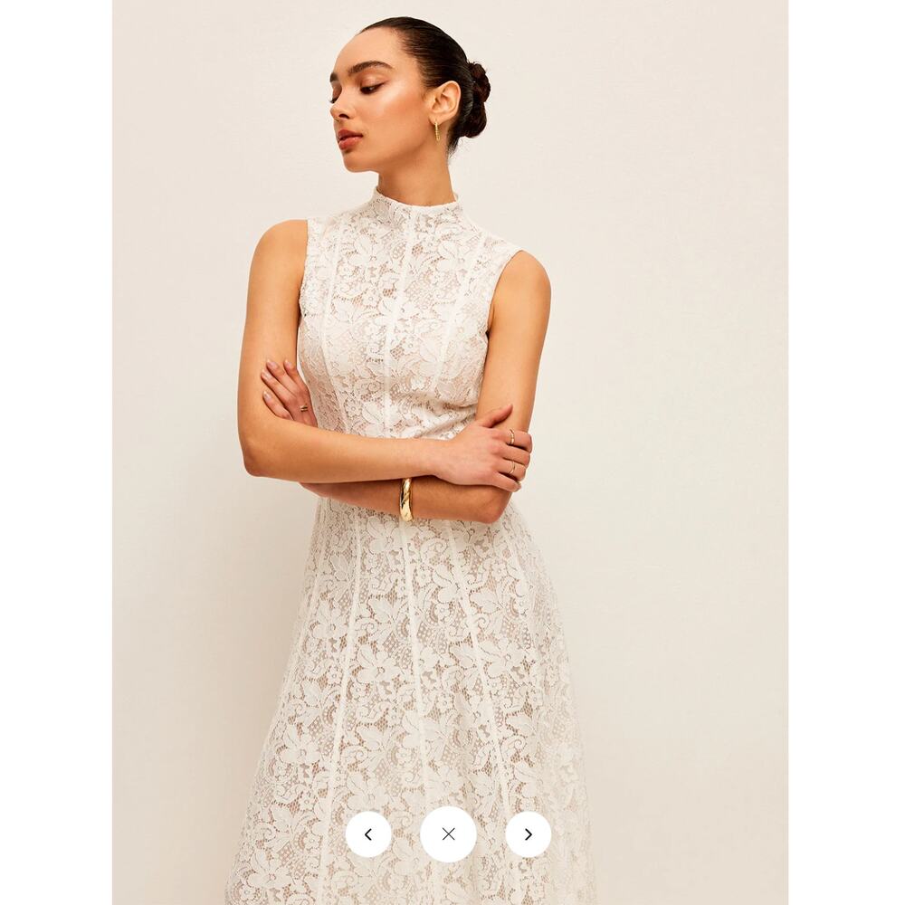 NWT Commense Semi-Sheer Lace Dress Sz S - Picture 2 of 6